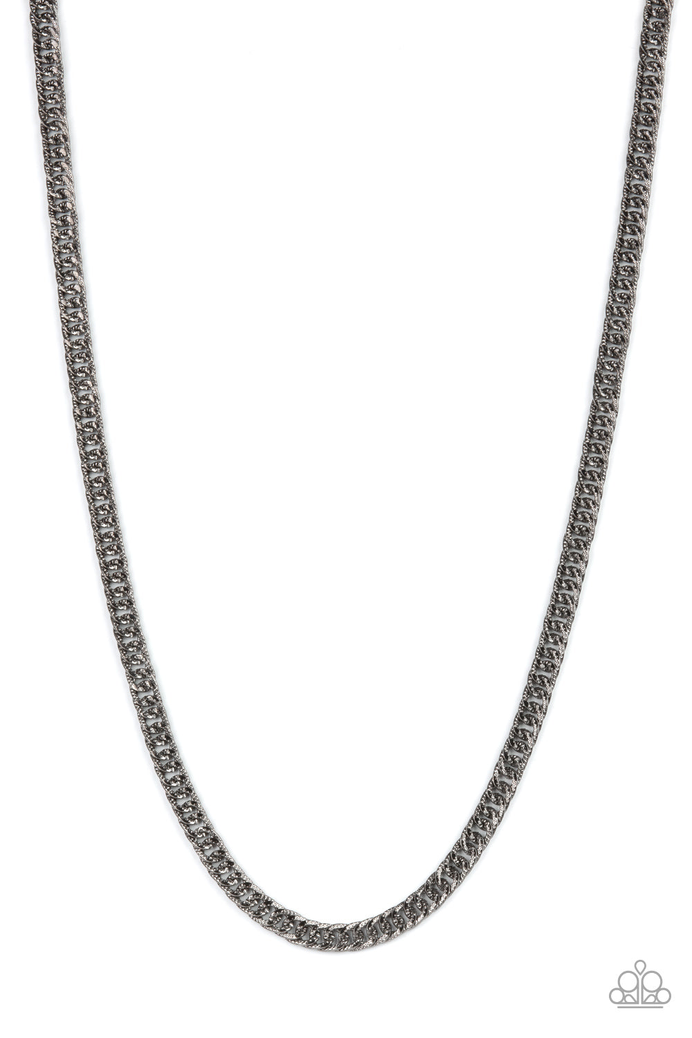 Valiant Victor - Black Urban Necklace Paparazzi N0641