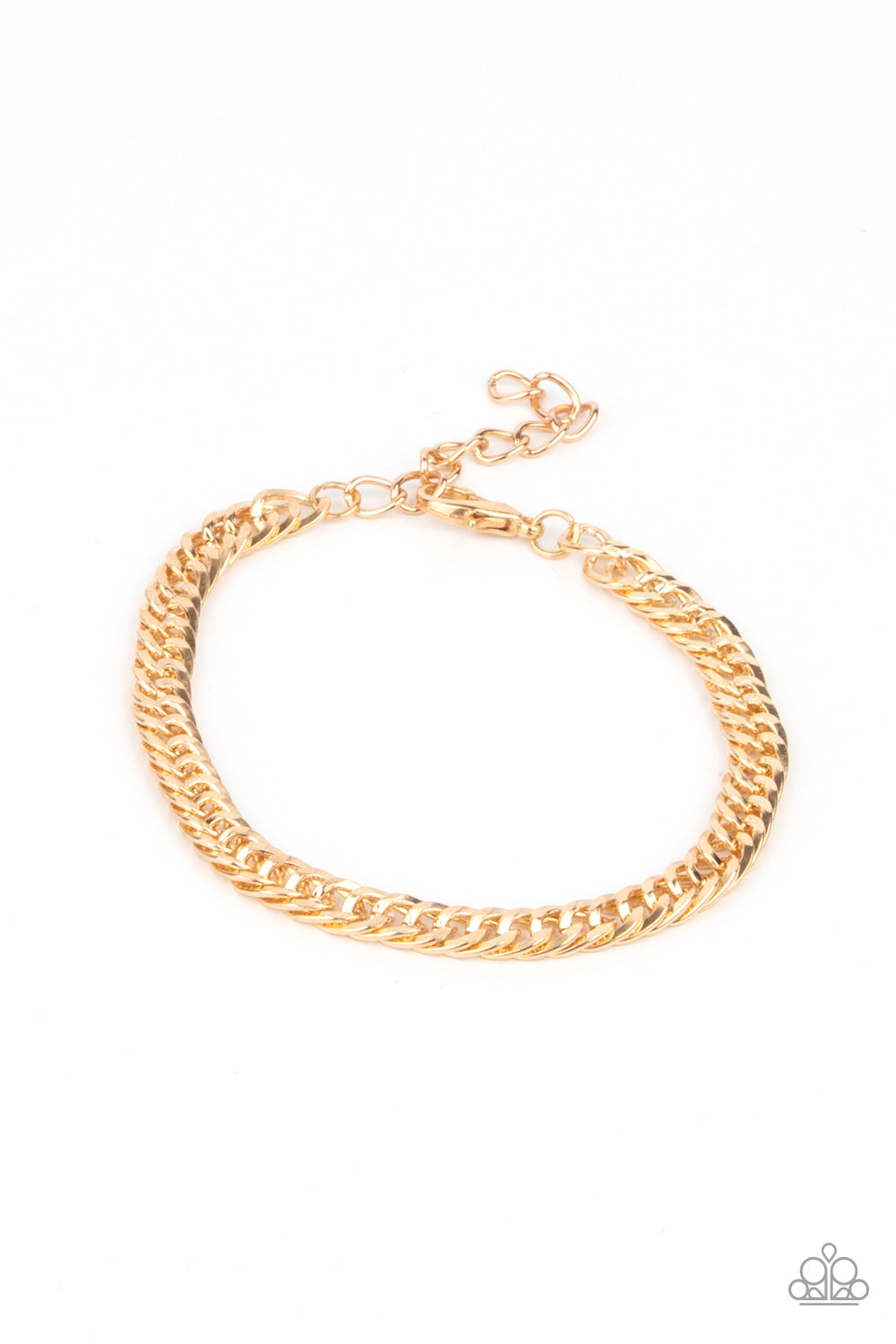 Very Valiant - Gold Urban Bracelet Paparazzi B0191