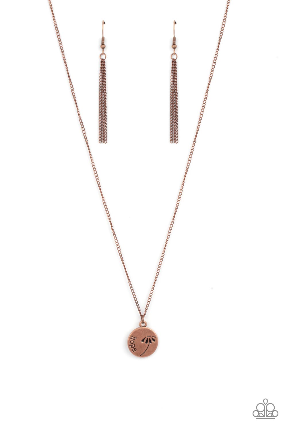 Hold On To Hope - Copper Necklace Paparazzi N0424