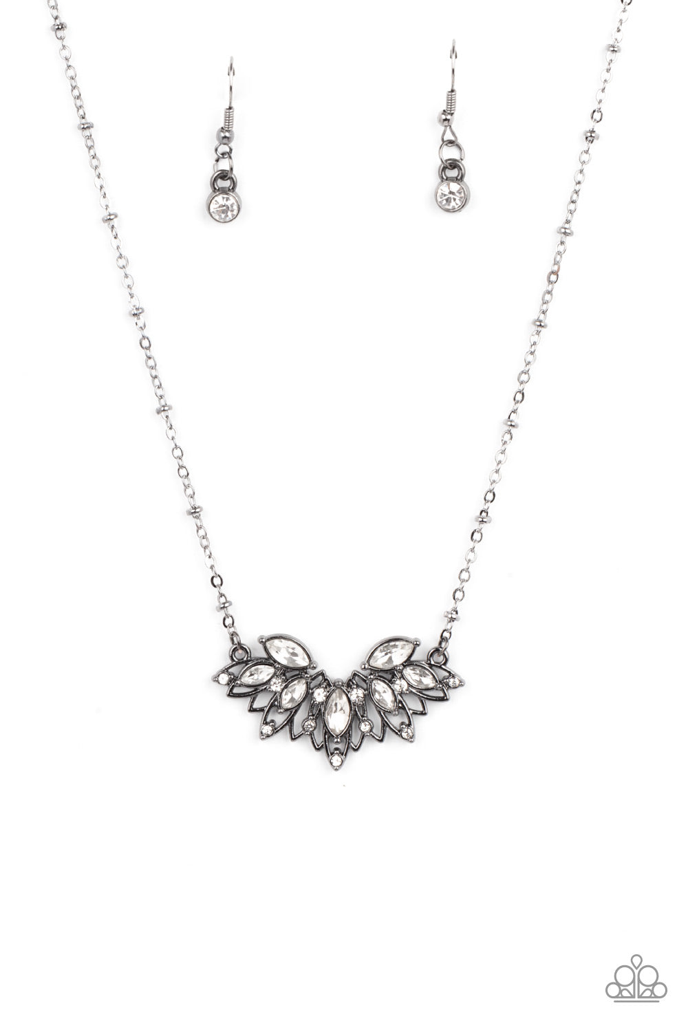 Deluxe Diadem - Black Necklace Paparazzi N0397