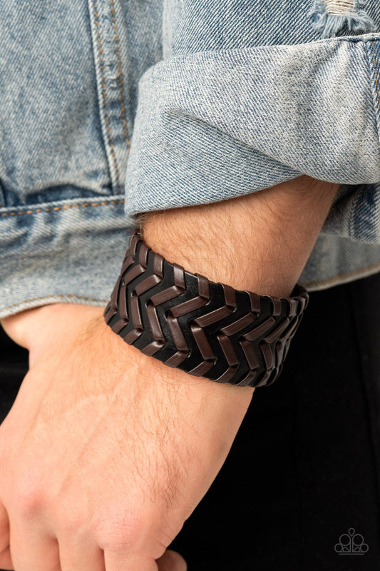 Biker Badlands Black Urban Bracelet Paparazzi B0115