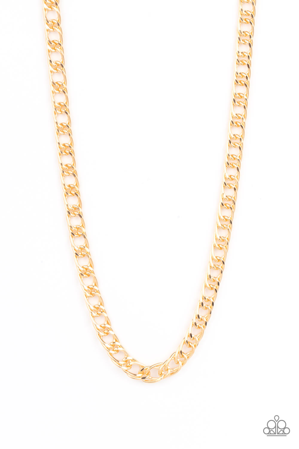 Ground Game - Gold Chain Urban Necklace Paparazzi N1339