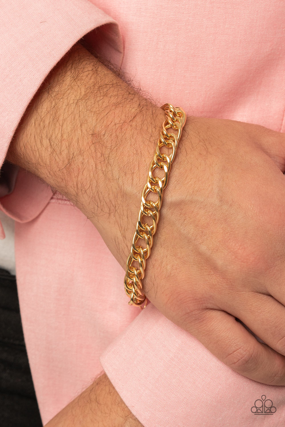 Game-Changing Couture - Gold Urban Bracelet Paparazzi B0894