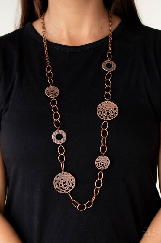 Holey Relic Copper Necklace Paparazzi N0065