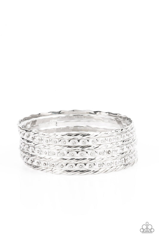 Back To The Stacks Silver Bracelet Paparazzi B0158