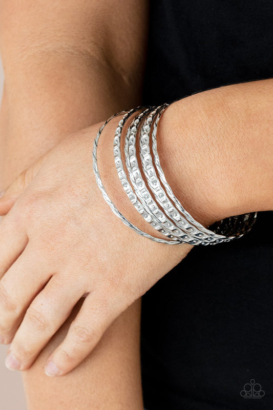Back To The Stacks Silver Bracelet Paparazzi B0158