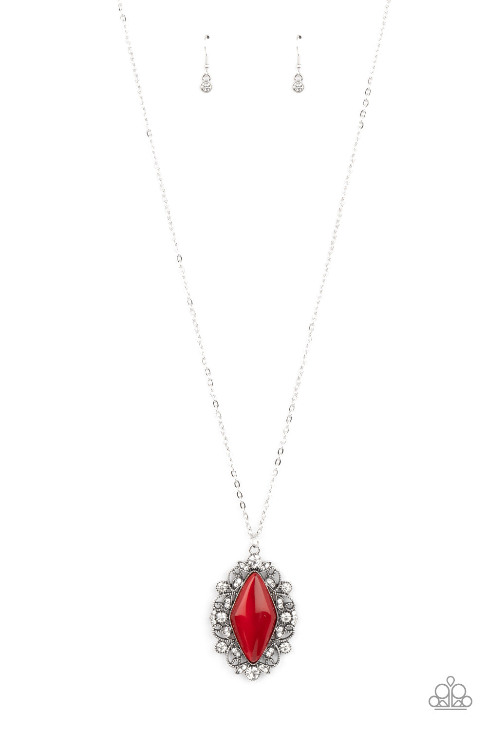 Exquisitely Enchanted - Red Necklace Paparazzi  N0372