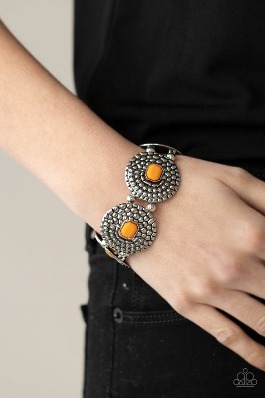 Prismatic Prowl Orange Stretch Bracelet Paparazzi B0160