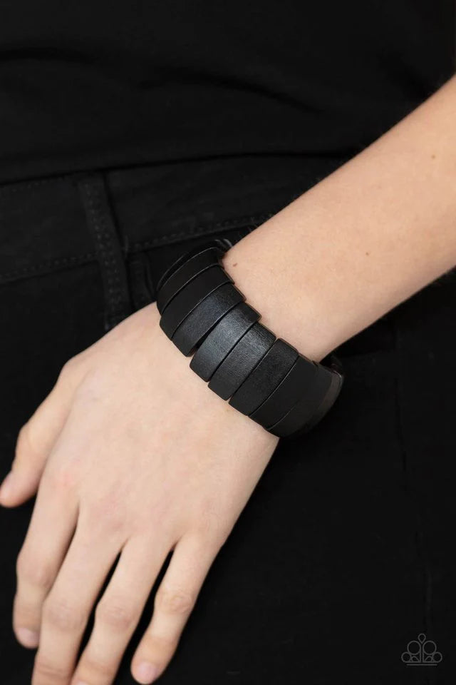 Raise The Barbados Black Bracelet Paparazzi B0038