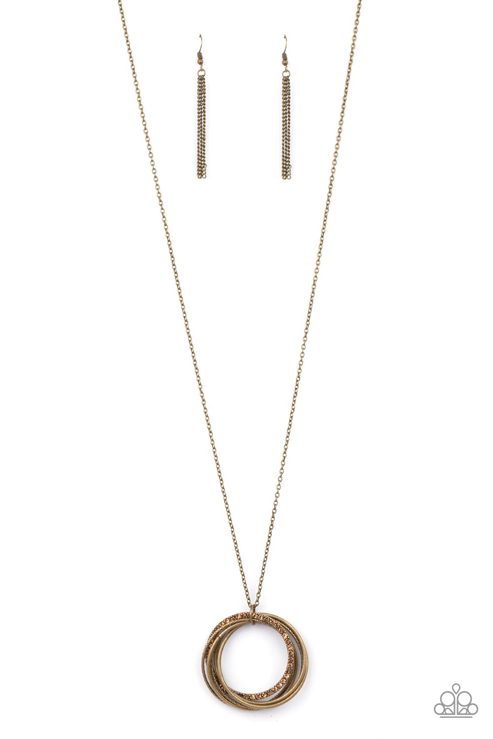 Harmonic Halos Brass Necklace Paparazzi N0064