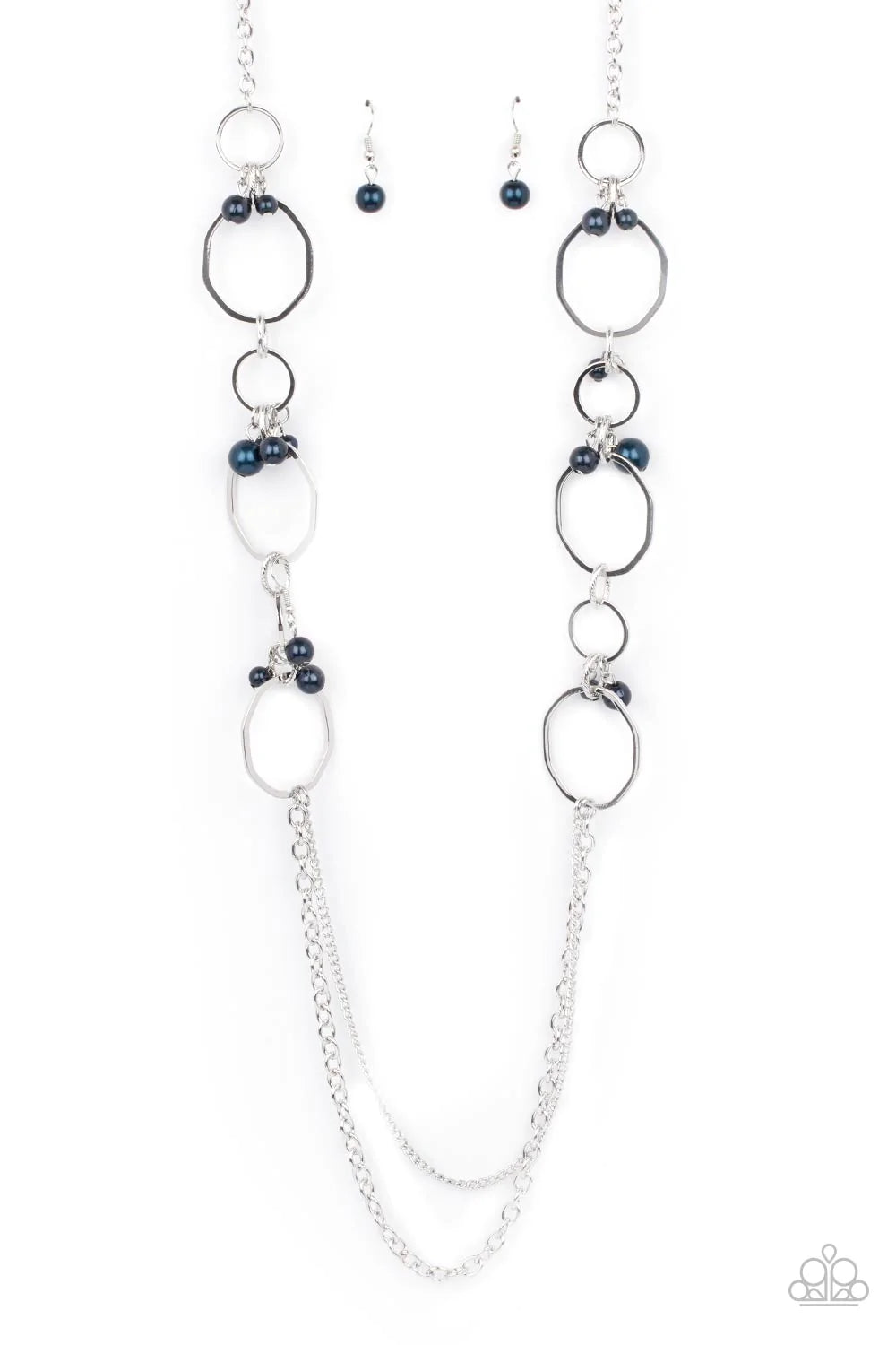 Ante UPSCALE Blue Pearl Necklace Paparazzi N1010