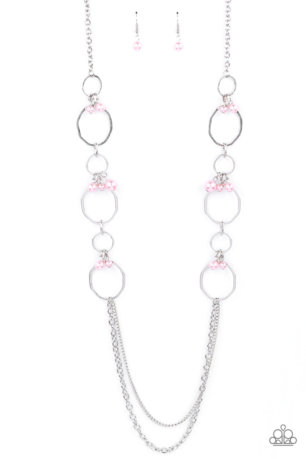 Ante UPSCALE - Pink Pearl Necklace Paparazzi  N0366