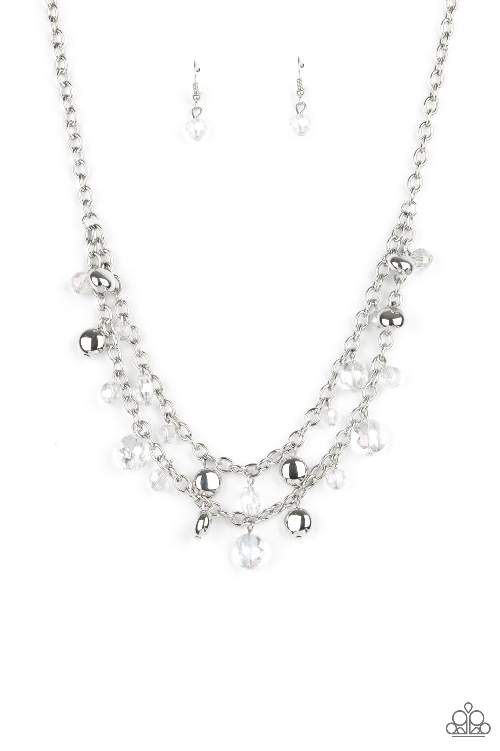 Ethereally Ensconced White Necklace Paparazzi N0587