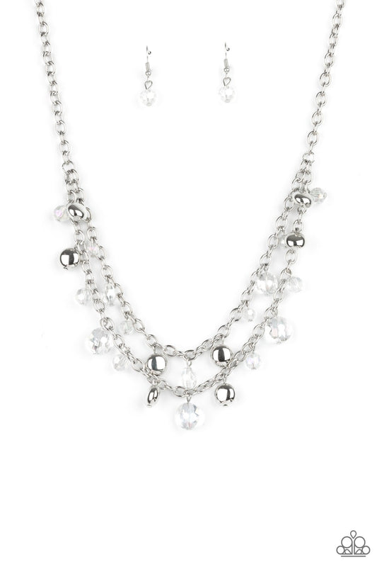 Ethereally Ensconced White Necklace Paparazzi N0587