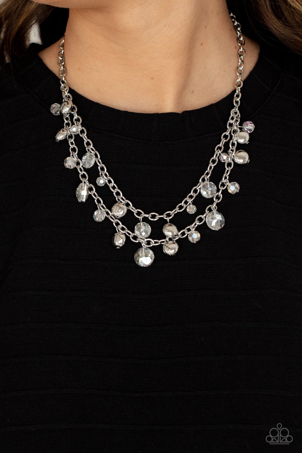 Ethereally Ensconced White Necklace Paparazzi N0587