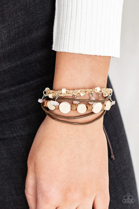 Run The Rapids Pink Stone Urban Bracelet Paparazzi B0168