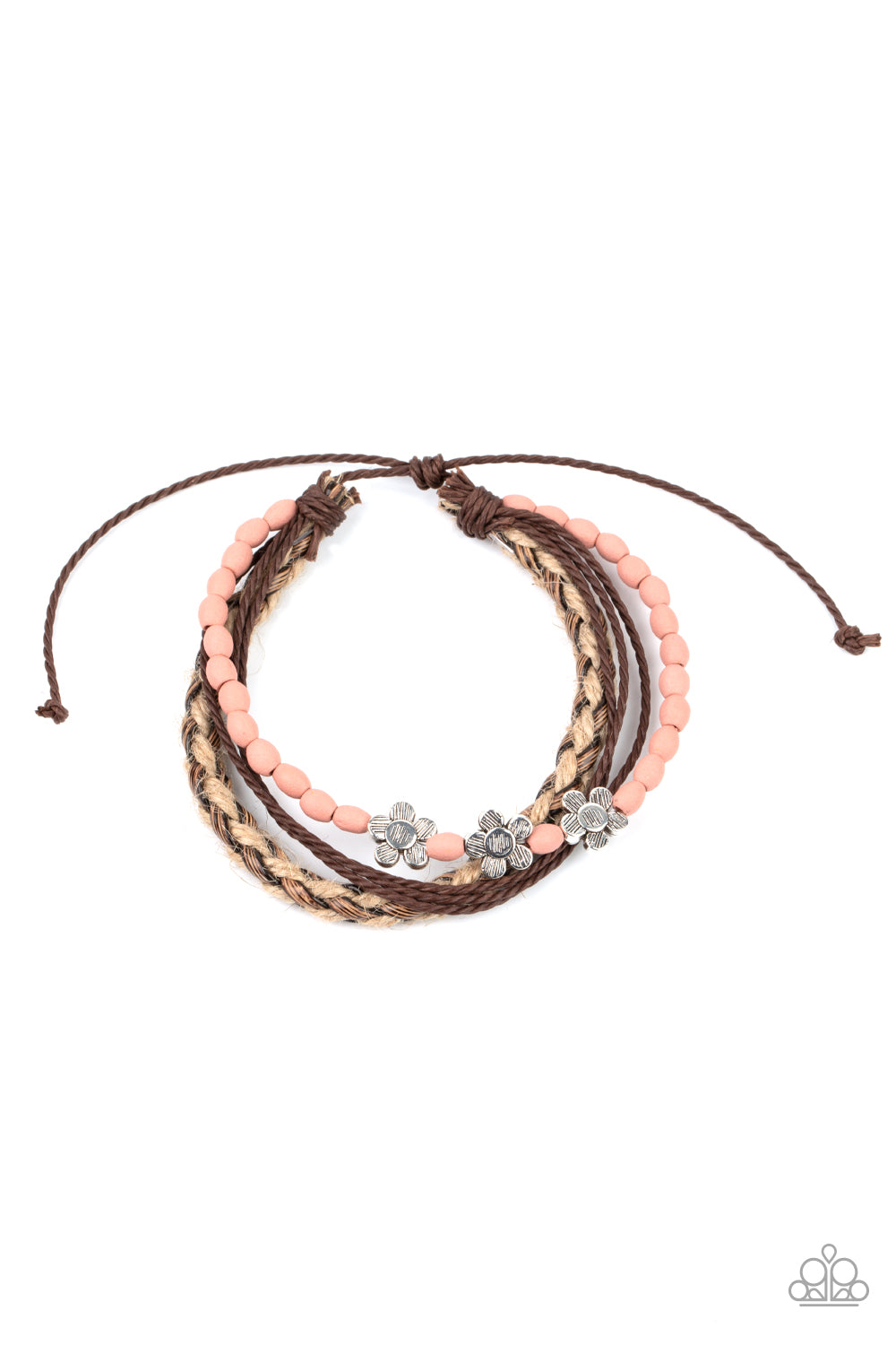 Raffia Remix - Pink Urban Bracelet Paparazzi B0210