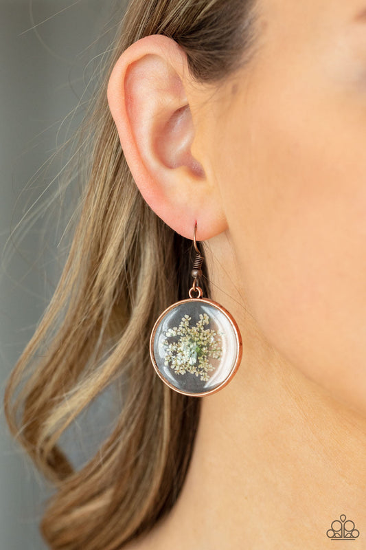 Happily Ever Eden Copper Earring Paparazzi E0431