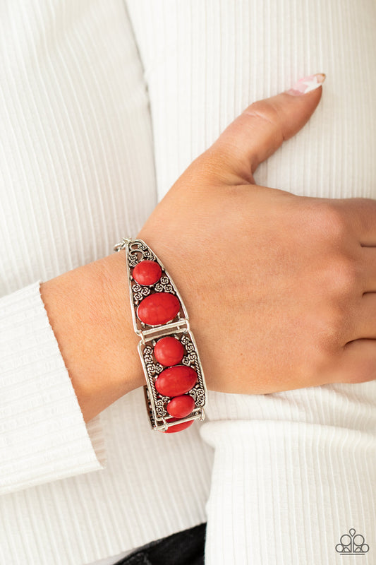 Southern Splendor - Red Bracelet Paparazzi B0190