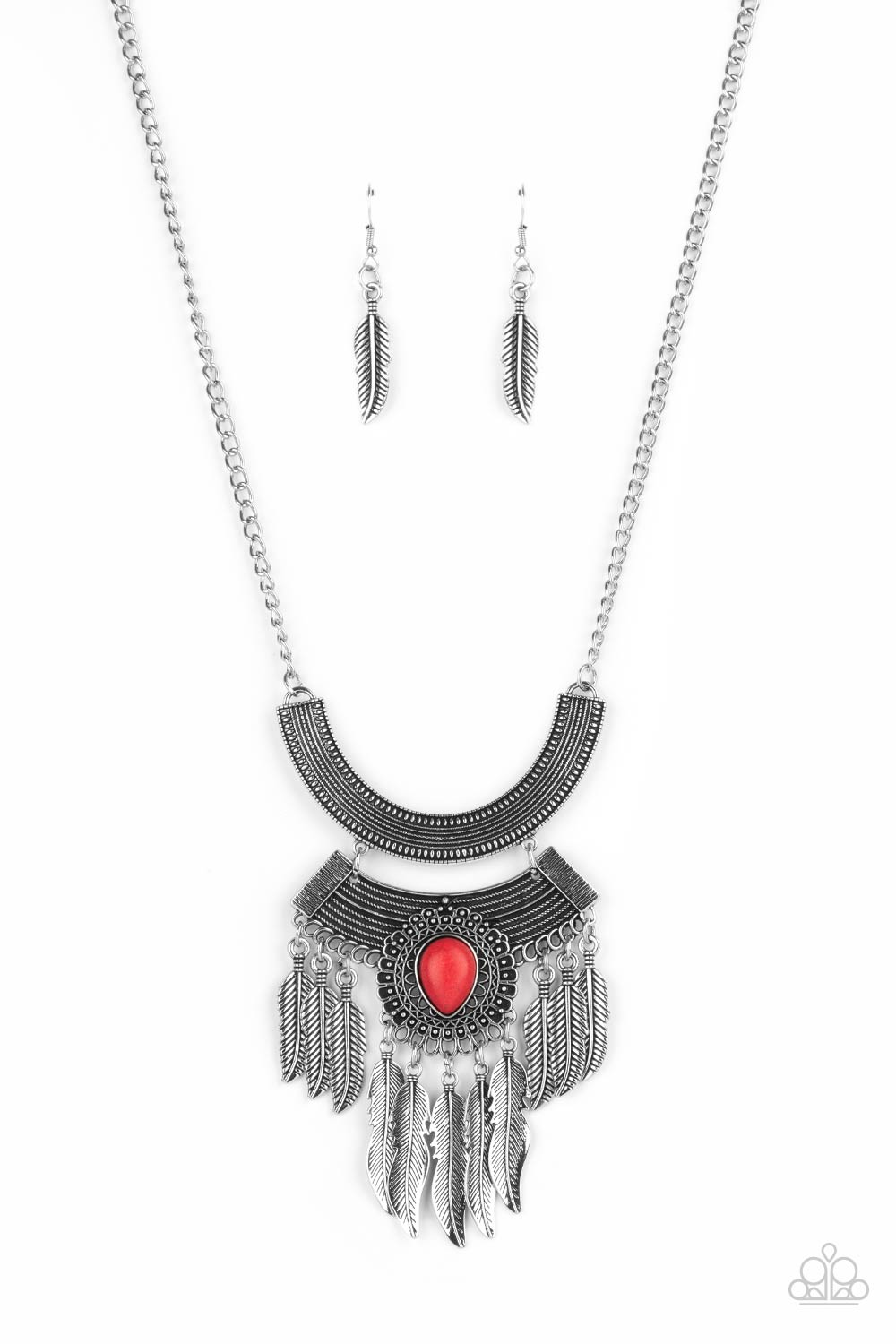 Desert Devotion - Red Necklace Paparazzi N0332