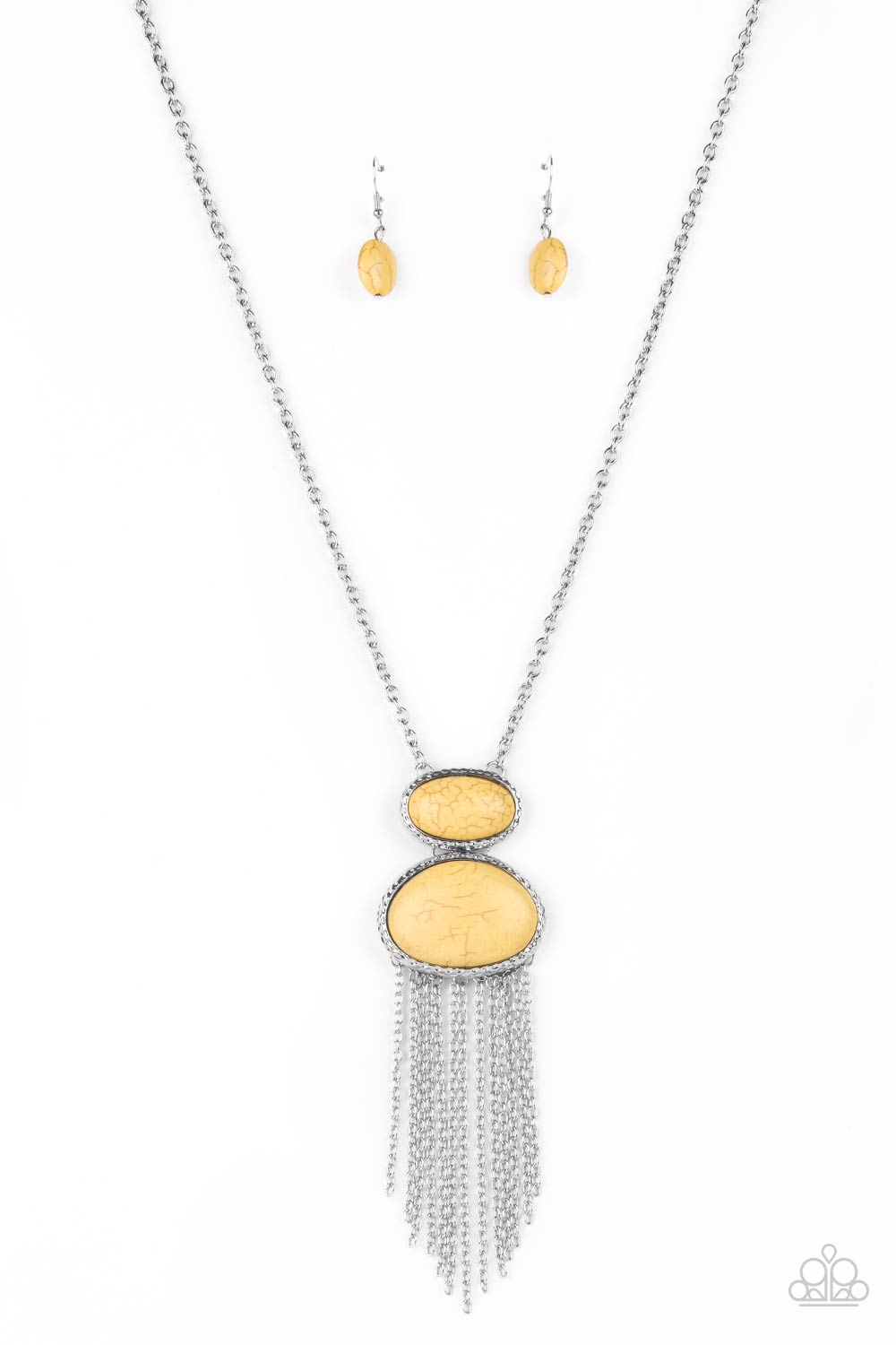 Meet Me At Sunset - Yellow Stone Santa Fe Style Necklace Paparazzi N1275