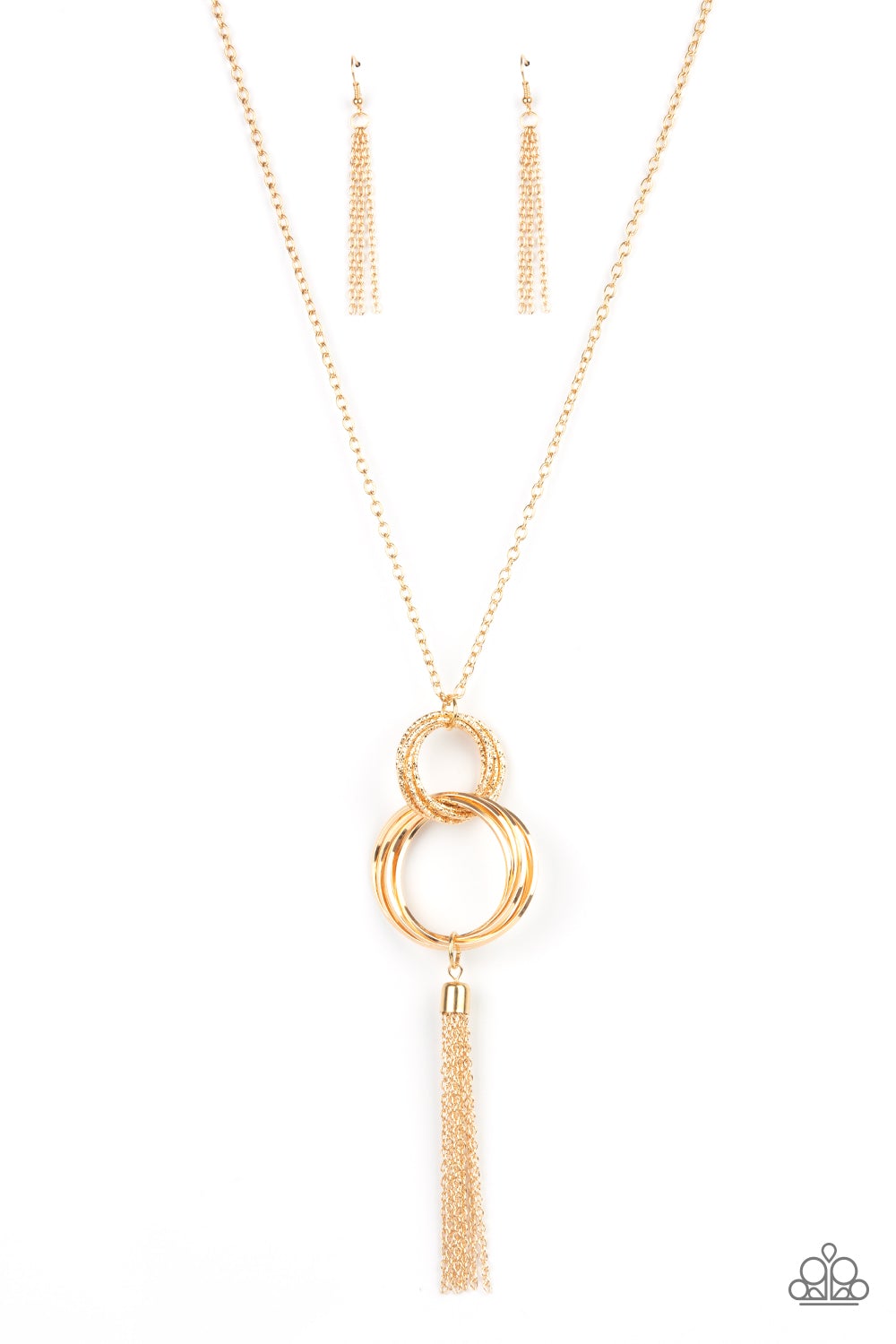 Orbiting Splendor Gold Necklace Paparazzi N0563