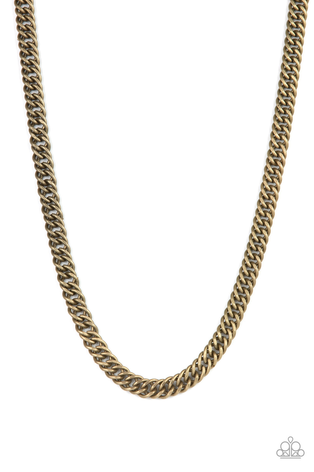 Winners Circle - Brass Chain Urban Necklace Paparazzi N0877