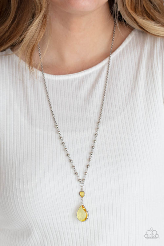 Titanic Splendor Yellow Necklace Paparazzi N0503