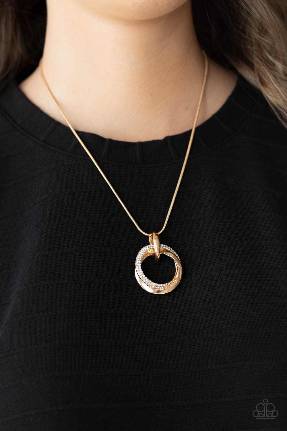 Sphere of Influence - Gold Necklace Paparazzi N0441