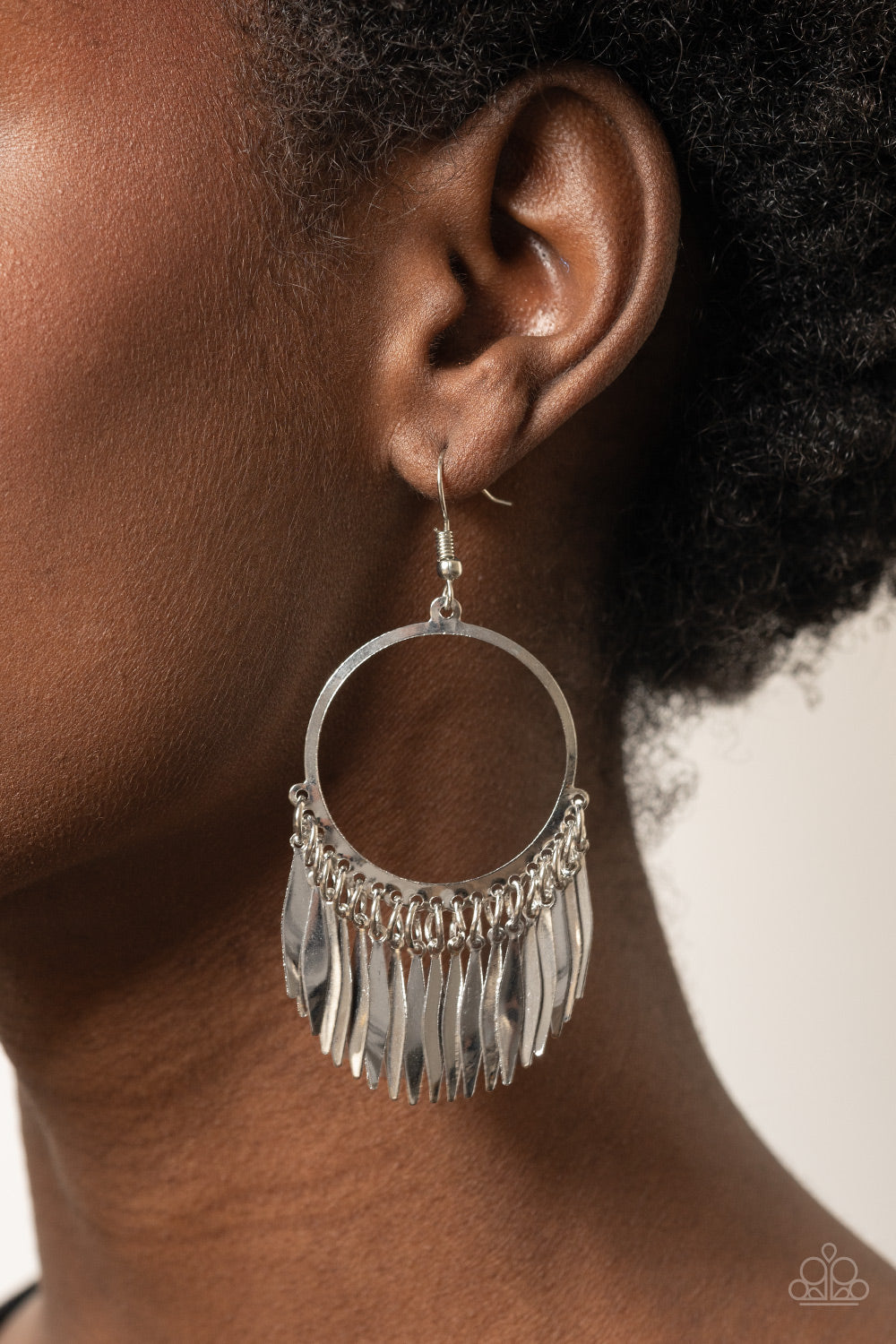 Radiant Chimes - Silver Earring Paparazzi E0445