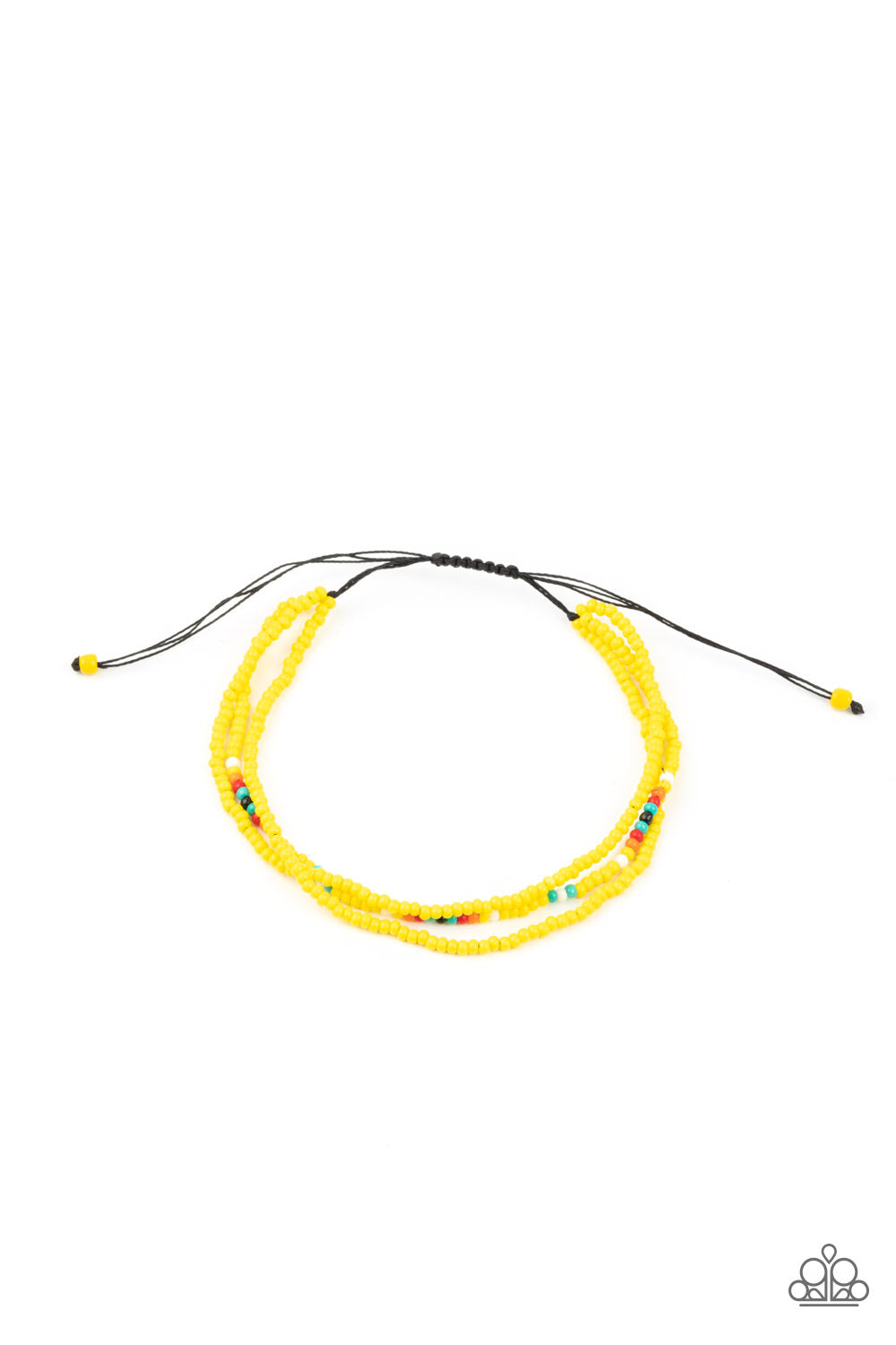 Basecamp Boyfriend - Yellow Seed Bead Urban Bracelet Paparazzi B0394