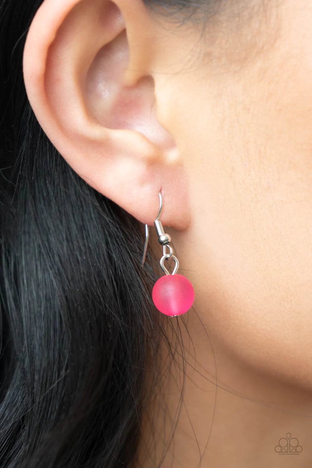 Melrose melody Pink Raspberry Sorbet Bead Necklace Paparazzi N1090