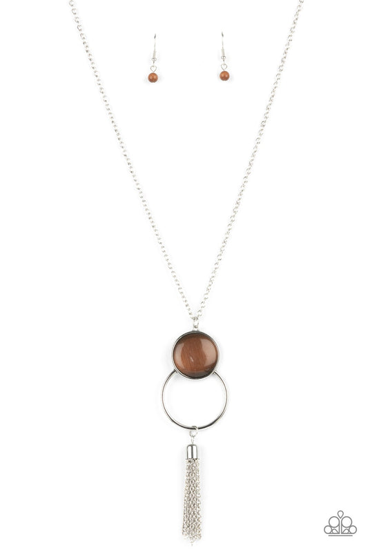 Nice To Glow You Brown Necklace Paparazzi N0494
