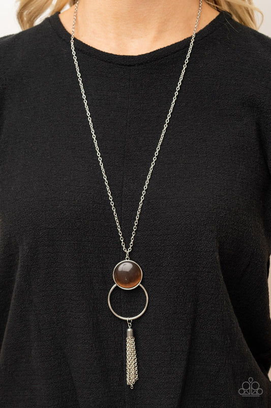 Nice To Glow You Brown Necklace Paparazzi N0494