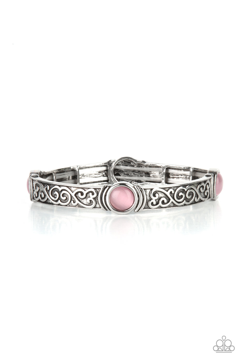 Ethereally Enchanting - Pink Cat's Eye Bracelet Paparazzi B0205