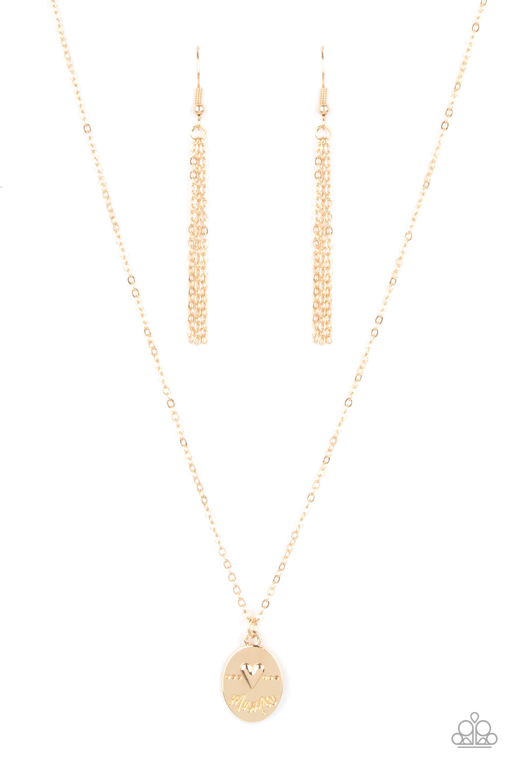 They Call Me Mama - Gold Mama Necklace Paparazzi N0826