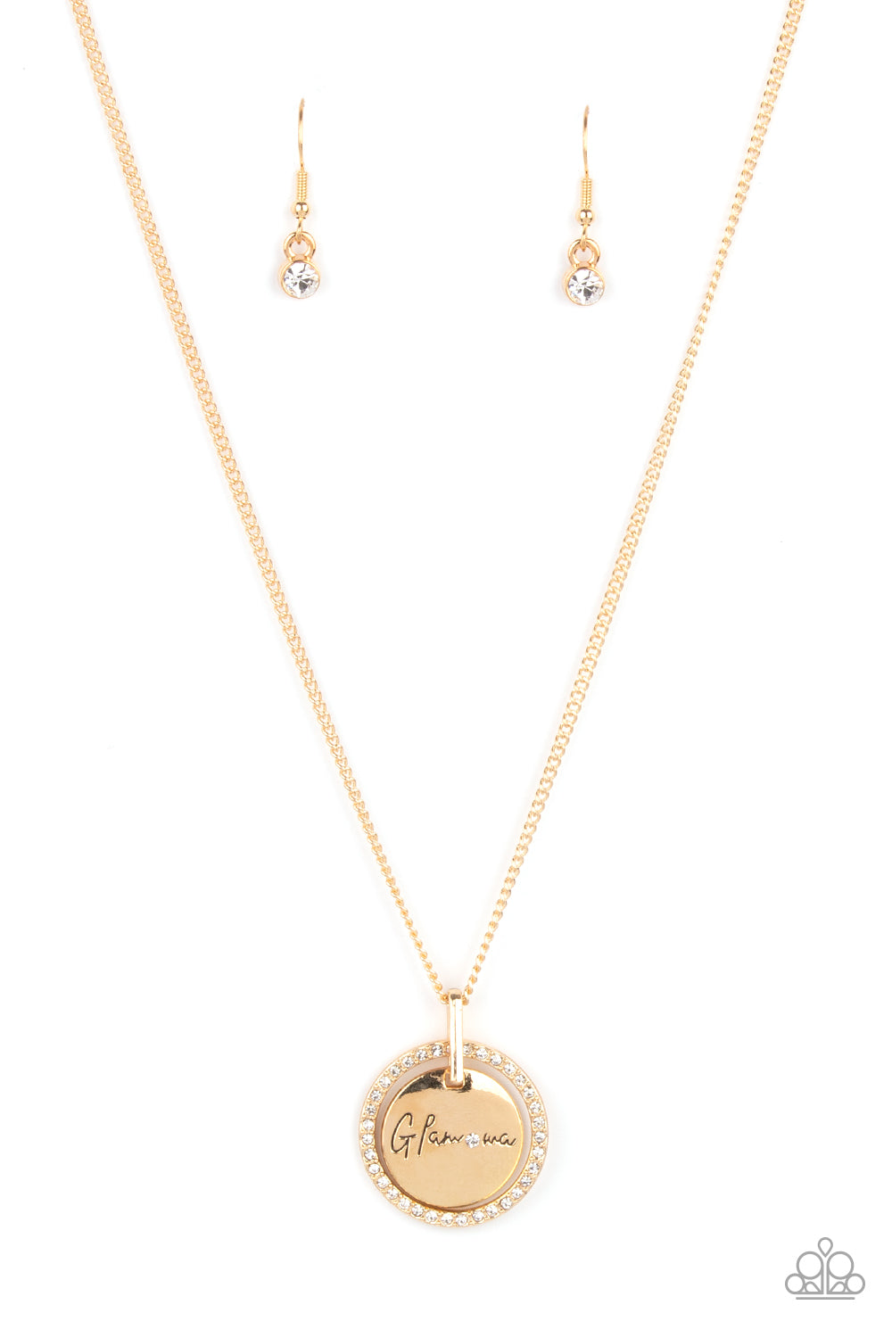 Glam-ma Glamorous - Gold Necklace Paparazzi N0701