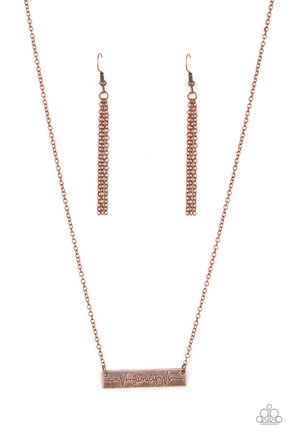 Living The Mom Life - Copper Necklace Paparazzi N0802