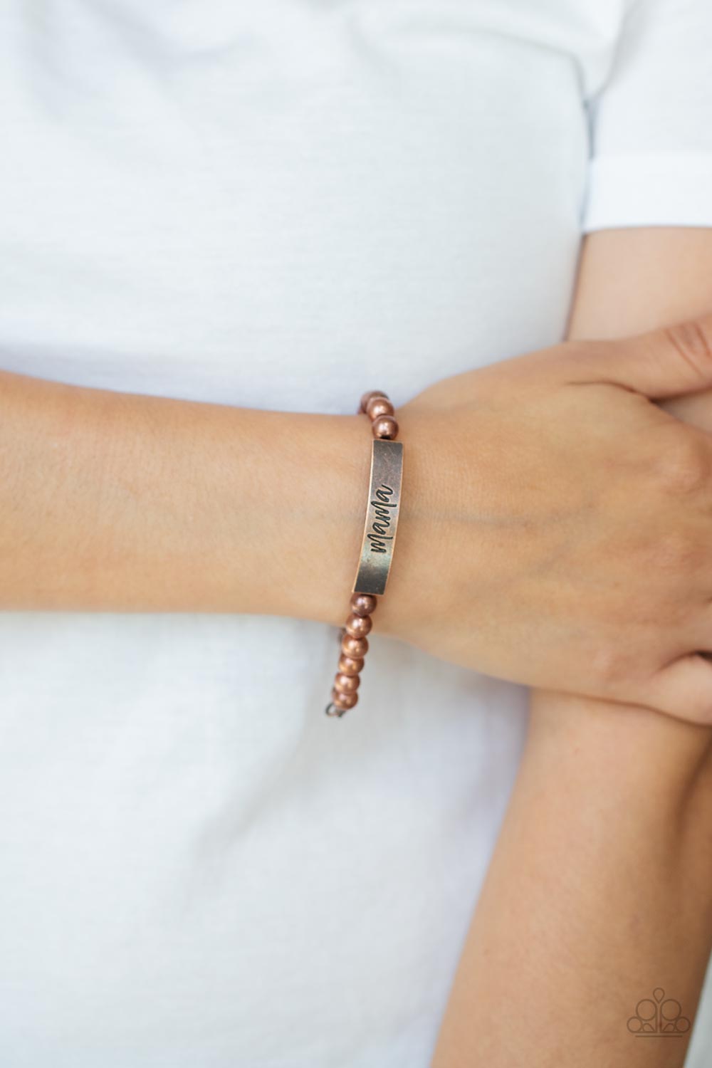 Mom Squad - Copper Mama Bracelet Paparazzi B0441