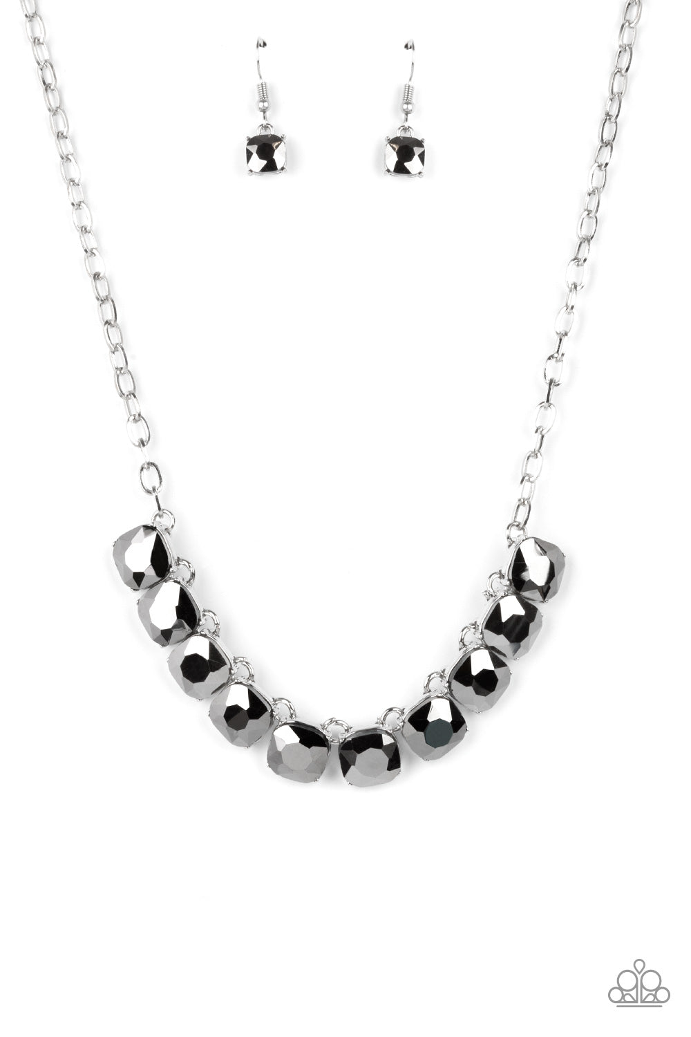 Radiance Squared - Silver Necklace Paparazzi N0439