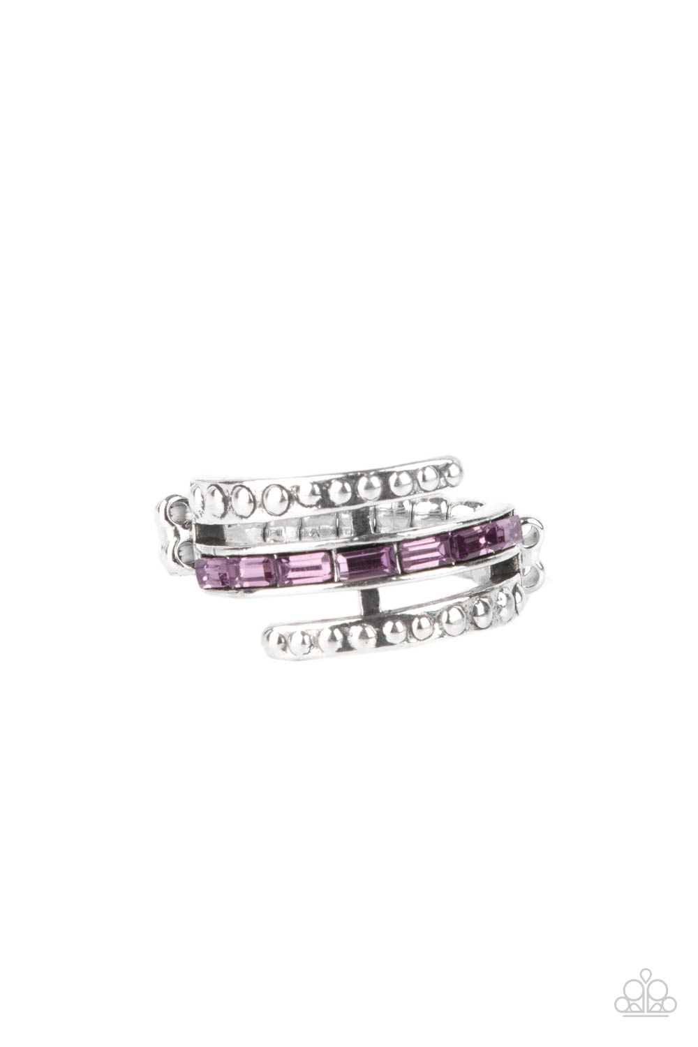 More To Go Around - Purple Rhinestone Ring Paparazzi R0157