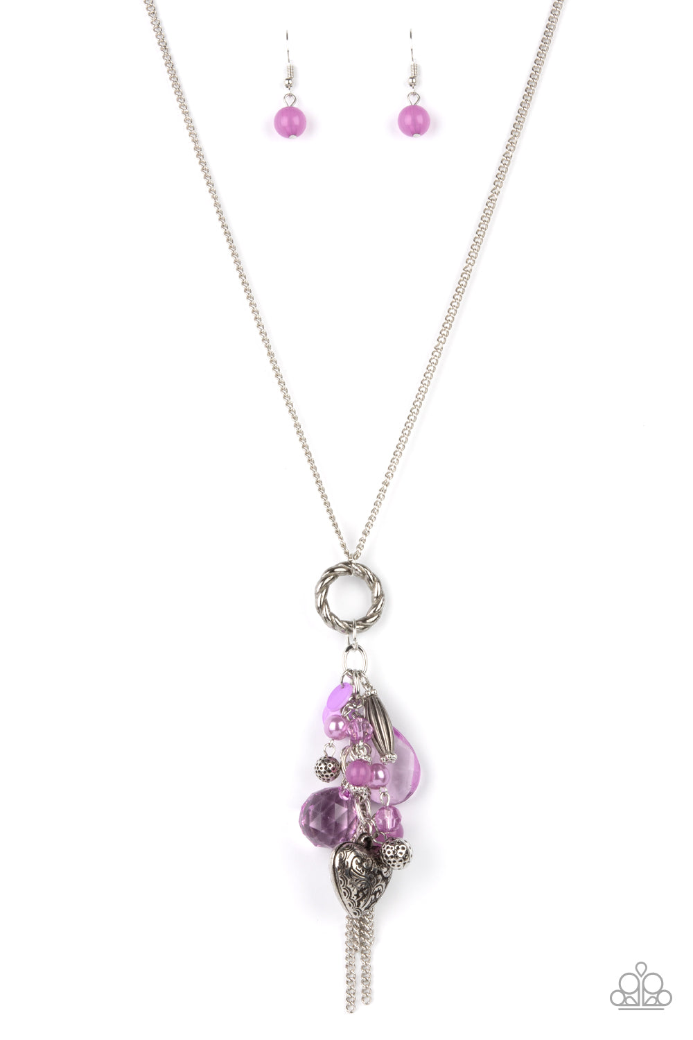 AMOR to Love - Purple Charm Necklace Paparazzi N0734