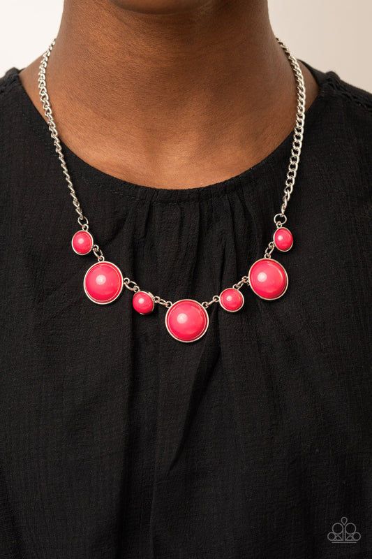 Prismatically POP-tastic - Pink Necklace Paparazzi N0435