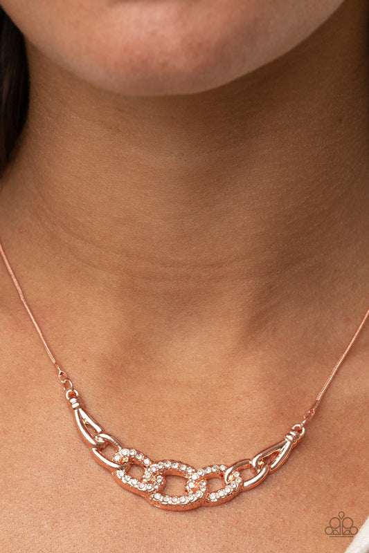 KNOT In Love - Copper Necklace Paparazzi N0440