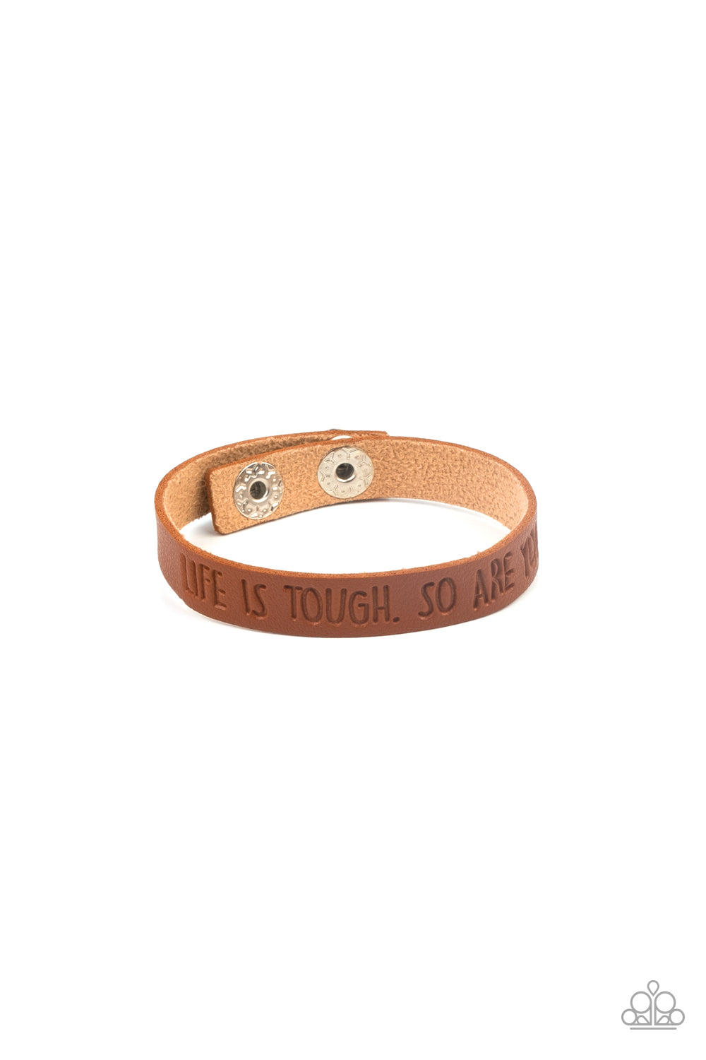 Life is Tough - Brown Urban Bracelet Paparazzi B0041