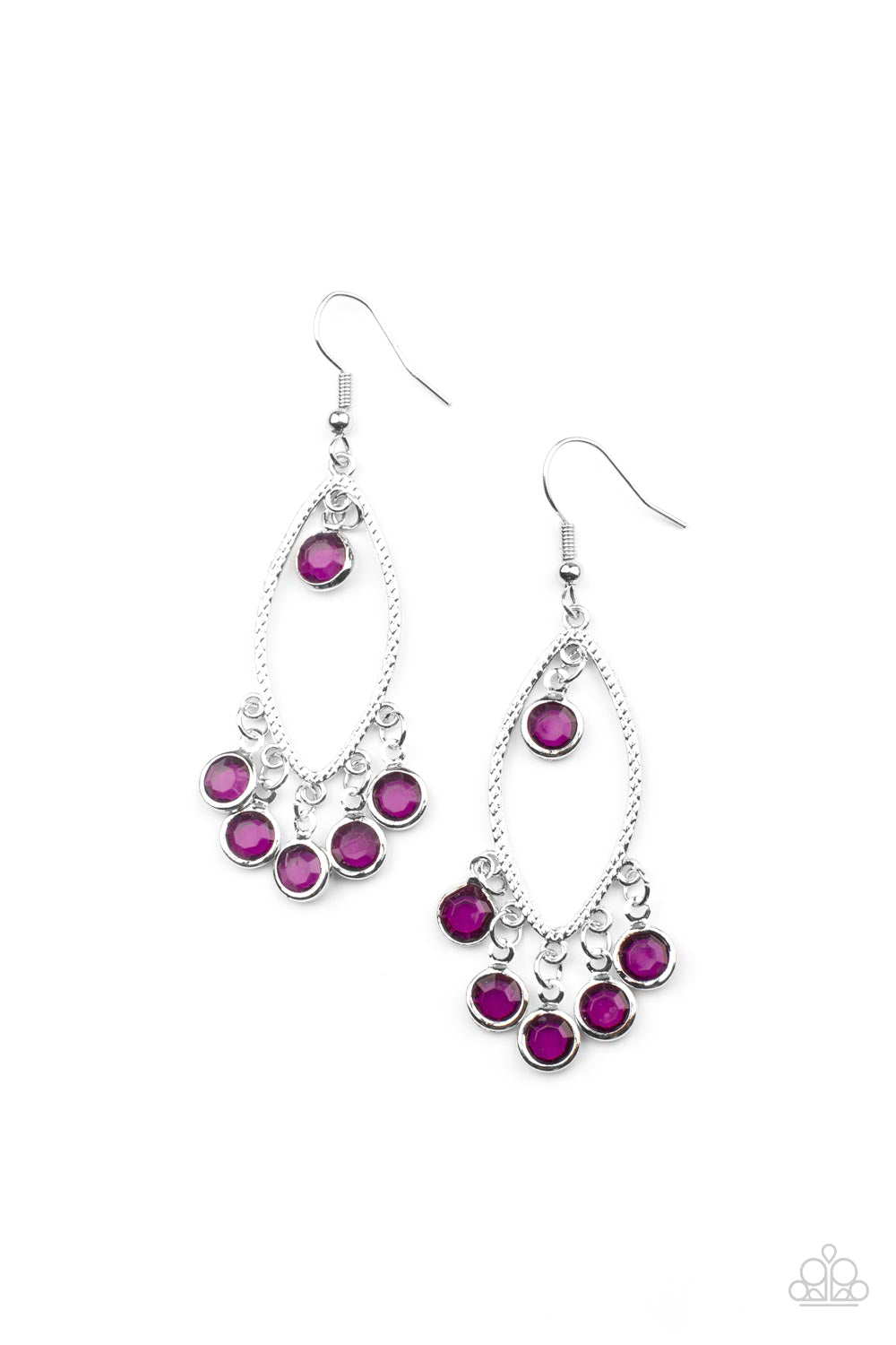 Glassy Grotto - Purple Earring E0176