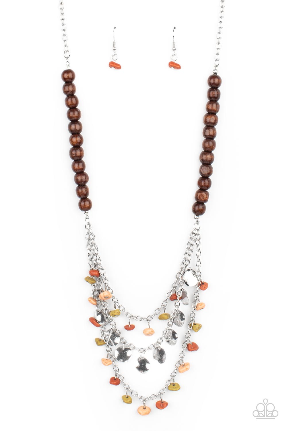 Plains Paradise - Multi Colored Pebble Necklace Paparazzi N0833