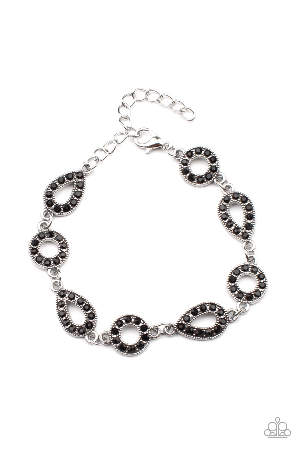 Royally Refined Black Bracelet Paparazzi B0310
