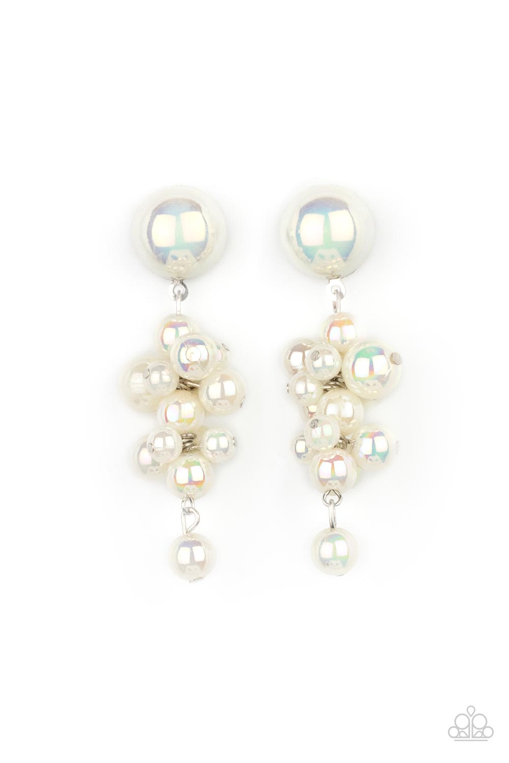 Don't Rock The YACHT - Multi Iridescent Pearl Earring Paparazzi E0554