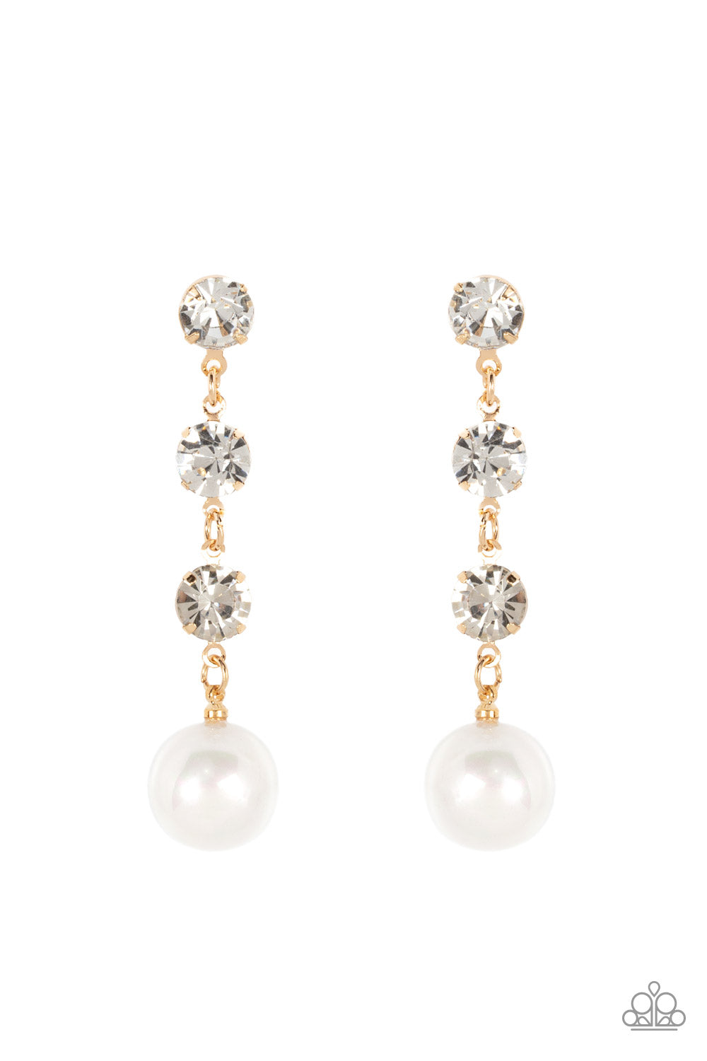 Yacht Scene - Gold Iridescent Pearl Earring E0621